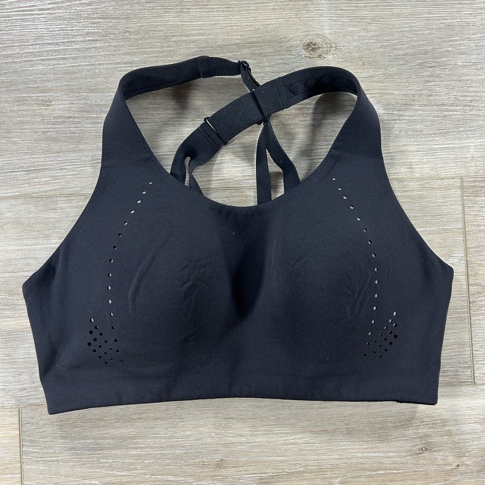 Lululemon 32D AirSupport Bra High Support In Black Adjustable Straps